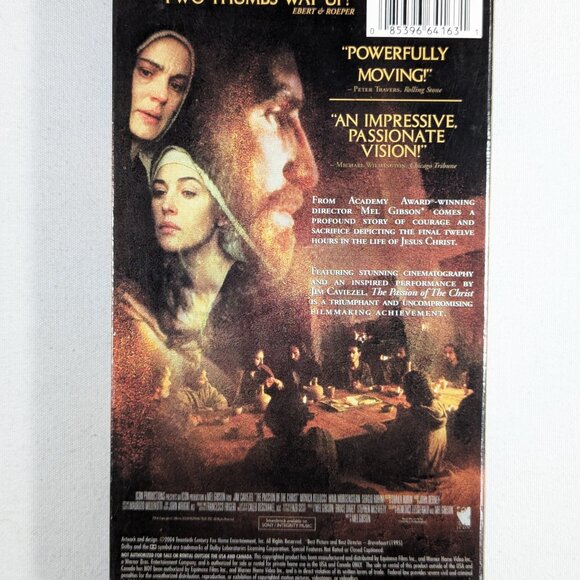 3/$15 THE PASSION OF THE CHRIST (2004) Mel Gibson classic VHS movie - Picture 6 of 7